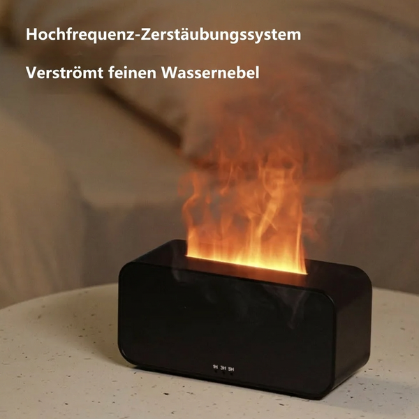 Gemütliches Kaminfeuer-Ambiente trifft Aromatherapie – Dein neuer Flammen-Luftbefeuchter Luxfeuer