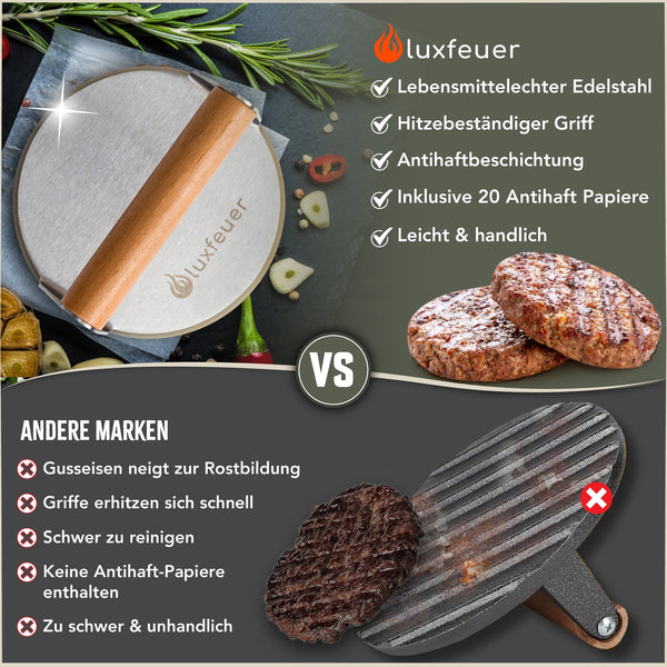 Burgerpresse Luxfeuer