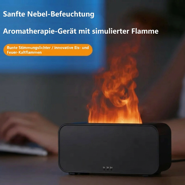 Gemütliches Kaminfeuer-Ambiente trifft Aromatherapie – Dein neuer Flammen-Luftbefeuchter Luxfeuer